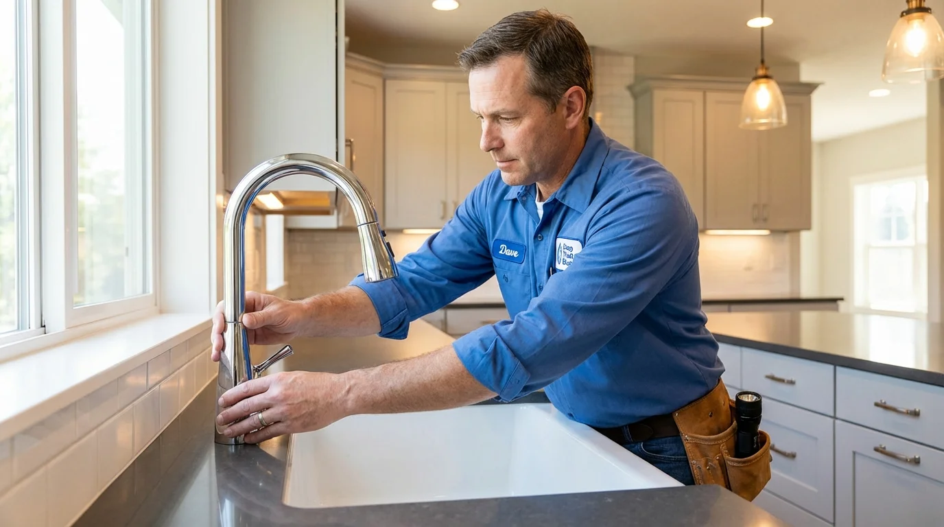 Kitchen faucet installation by Johns Plumbing LLC in Texarkana